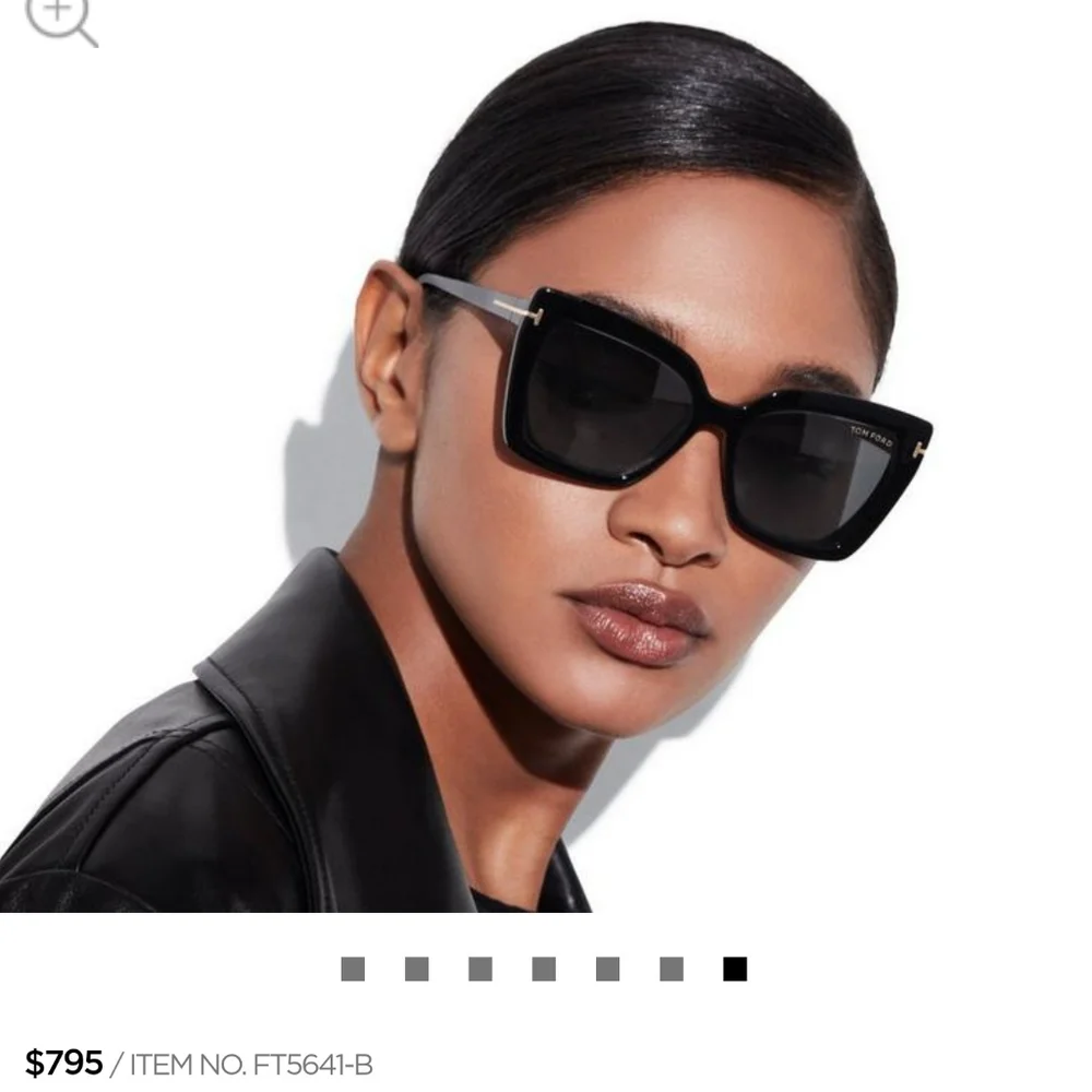 Tom Ford glasses with Sunglass Clip-Ons - Picture 9 of 10